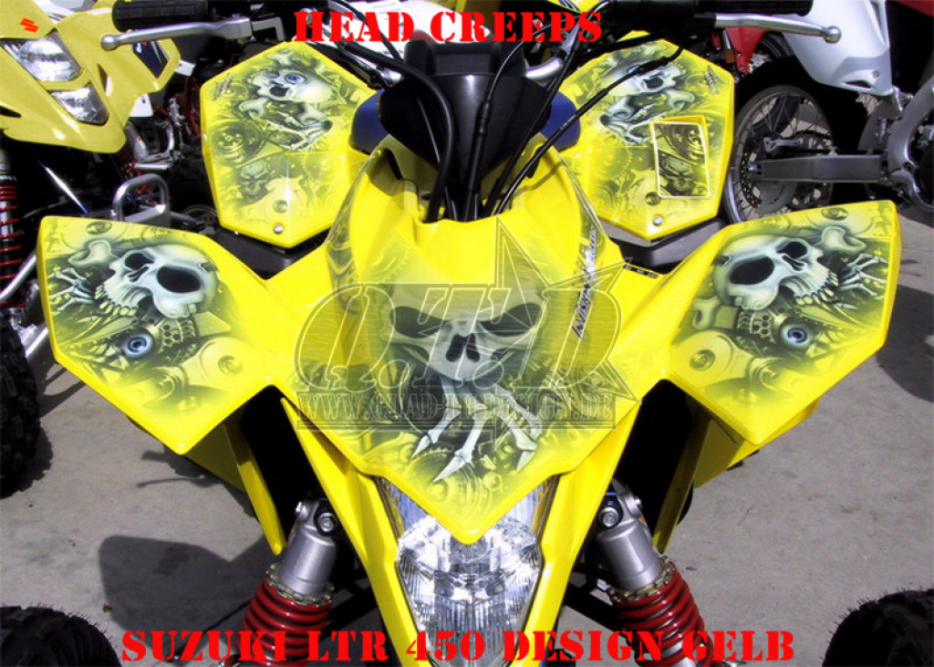 Head Creeps Gelb für Suzuki LTR 450
